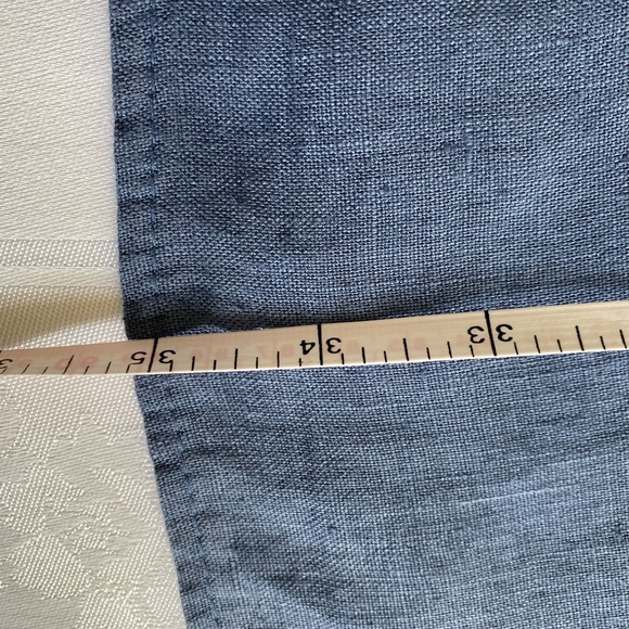 NAVY BLUE LONG 100% LINEN TUNIC / DRESS. Sz M. BOHO/LAGENLOOK. MADE IN ITALY - Picture 12 of 15